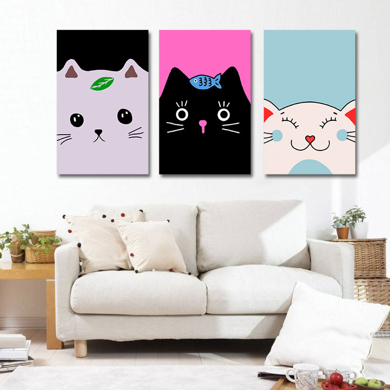 Τρίπτυχος πίνακας Γάτες
